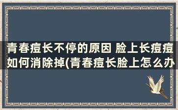 青春痘长不停的原因 脸上长痘痘如何消除掉(青春痘长脸上怎么办)